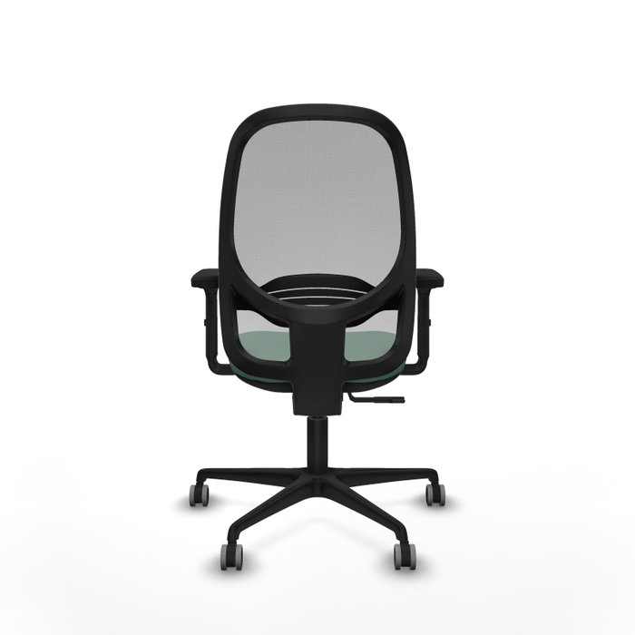 PIQUERAS Y CRESPO Silla de oficina Cilanco con mecanismo Sincro Verde esmeralda y Gris