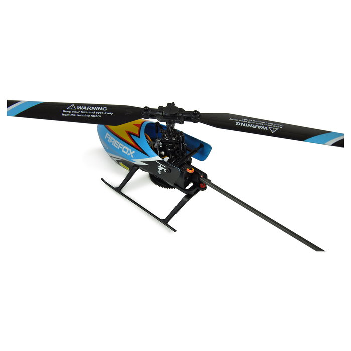 AMEWI AFX4 Helicóptero de Juguete RC Ready-to-Fly (RTF), Motor Eléctrico con Batería Li-Po 350mAh, Azul/Negro, 2.4 GHz, Control de 6 Canales, para Niño - Ref. AFX4