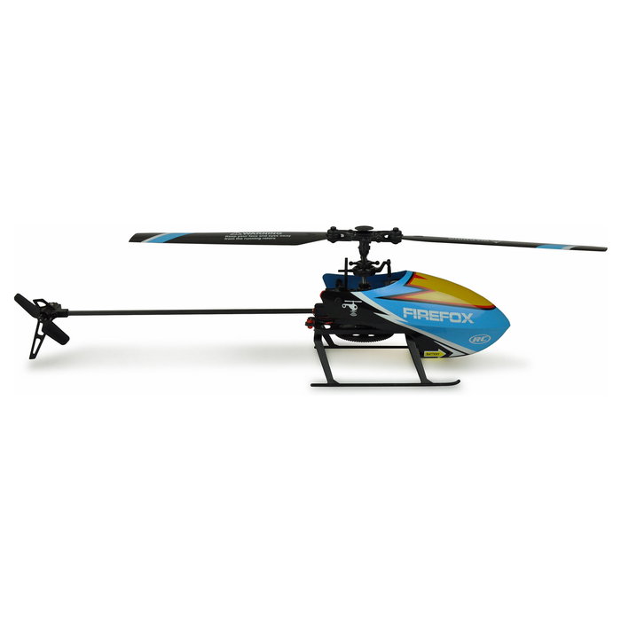 AMEWI AFX4 Helicóptero de Juguete RC Ready-to-Fly (RTF), Motor Eléctrico con Batería Li-Po 350mAh, Azul/Negro, 2.4 GHz, Control de 6 Canales, para Niño - Ref. AFX4