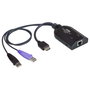 ATEN KA7168 Adaptador de cable KVM HDMI a Cat5e/6 con puertos USB