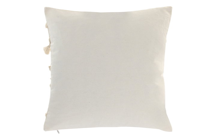 DKD Home Decor Cojín de Poliéster Crudo con Aplicaciones 45x45 cm DKD Home Decor Cojín de Poliéster Crudo con Aplicaciones 45x45 cm