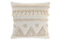 DKD Home Decor Cojín de Poliéster Crudo con Aplicaciones 45x45 cm