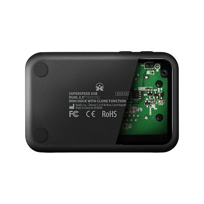 Axagon ADSA-D25 Dock Station Dual para SSD SATA 2.5 con Clonación y USB 3.2 Gen 1 Axagon ADSA-D25 Dock Station Dual para SSD SATA 2.5 con Clonación y USB 3.2 Gen 1