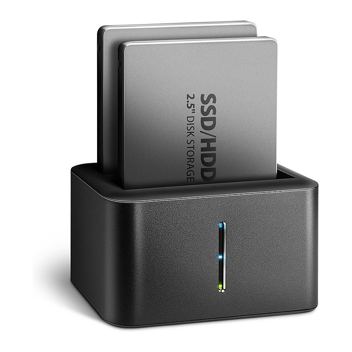 Axagon ADSA-D25 Dock Station Dual para SSD SATA 2.5 con Clonación y USB 3.2 Gen 1 Axagon ADSA-D25 Dock Station Dual para SSD SATA 2.5 con Clonación y USB 3.2 Gen 1