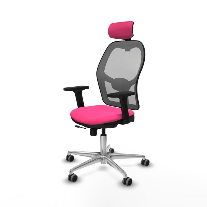 PIQUERAS Y CRESPO Silla de oficina Jorquera Rosa y Gris PIQUERAS Y CRESPO Silla de oficina Jorquera Rosa y Gris
