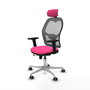 PIQUERAS Y CRESPO Silla de oficina Jorquera Rosa y Gris