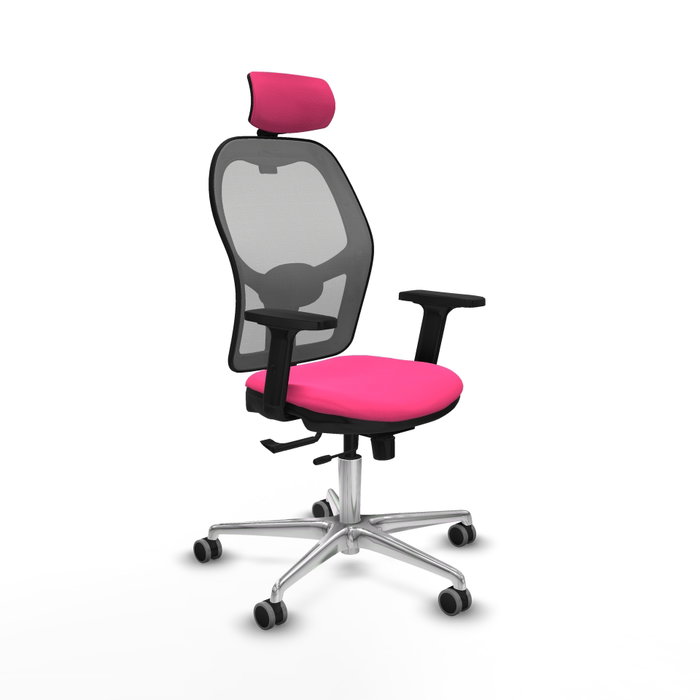 PIQUERAS Y CRESPO Silla de oficina Jorquera Rosa y Gris PIQUERAS Y CRESPO Silla de oficina Jorquera Rosa y Gris