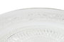 DKD Home Decor Plato de Cristal Grabado Transparente con Pie 33x33x9,4 cm
