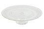 DKD Home Decor Plato de Cristal Grabado Transparente con Pie 33x33x9,4 cm