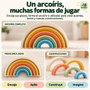 Jugatoys - misprimerosjuguetes Torres Apilables infantiles de diferentes formas en set 40x28'5x9'5cm