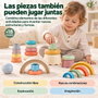 Jugatoys - misprimerosjuguetes Torres Apilables infantiles de diferentes formas en set 40x28'5x9'5cm
