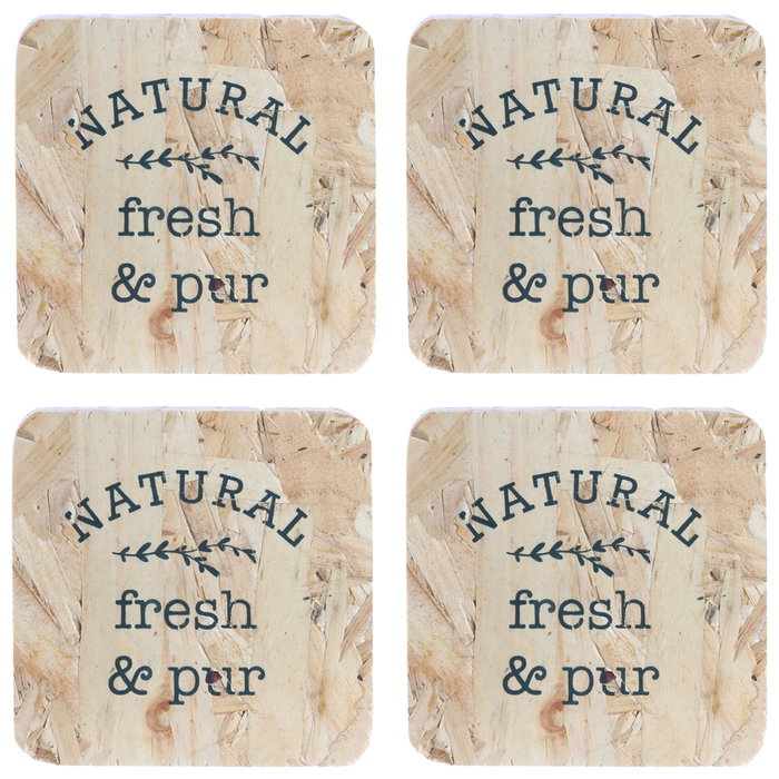 Home Deco Factory Juego de 4 Posavasos Madera 10x10 cm Colección Little Market Modelos Surtidos Natural Healthy Little Garden Home Deco Factory Juego de 4 Posavasos Madera 10x10 cm Colección Little Market Modelos Surtidos Natural Healthy Little Garden
