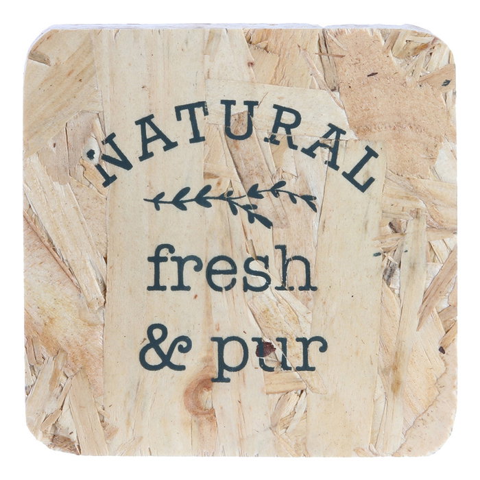 Home Deco Factory Juego de 4 Posavasos Madera 10x10 cm Colección Little Market Modelos Surtidos Natural Healthy Little Garden Home Deco Factory Juego de 4 Posavasos Madera 10x10 cm Colección Little Market Modelos Surtidos Natural Healthy Little Garden