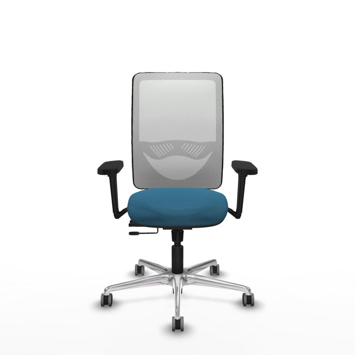 PIQUERAS Y CRESPO Silla de oficina Zulema Verde petróleo y Blanco PIQUERAS Y CRESPO Silla de oficina Zulema Verde petróleo y Blanco
