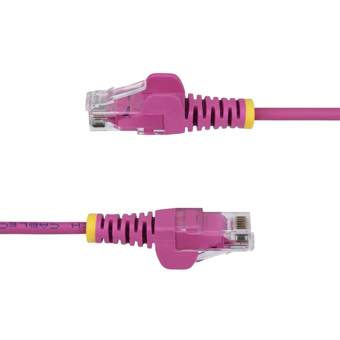 StarTech.com N6PAT150CMPKS Cable de Red RJ45 Slim Cat6 Delgado UTP 1.5m Rosa - 1 Gbps, 250MHz, PoE++ 100W, Conectores Snagless, Cubierta LSZH