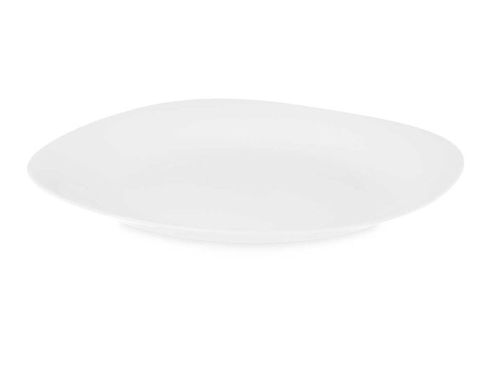 VIVALTO Plato Llano Cuadrado Opal Blanco 28 cm (Set de 24)
