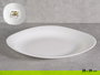 VIVALTO Plato Llano Cuadrado Opal Blanco 28 cm (Set de 24)