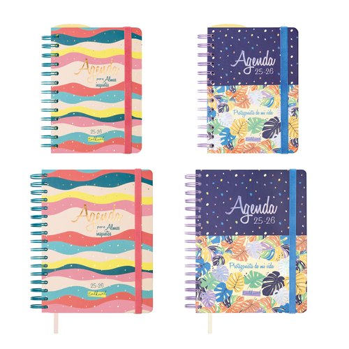 Agenda Escolar (2025-26) Finocam Trendy Talkual Surtido Pack De 8 Agenda Escolar (2025-26) Finocam Trendy Talkual Surtido Pack De 8