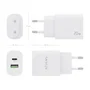 Aisens Cargador de Pared 20W con USB-C PD3.0 y USB-A QC3.0 - Blanco