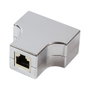 LogiLink Acoplador Modular RJ45 a 2 x RJ45 F/F Metalizado