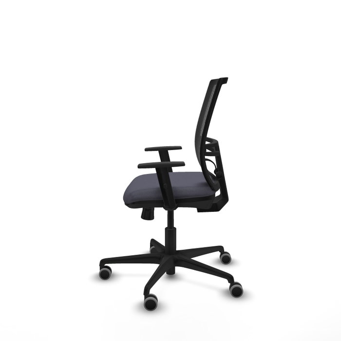 PIQUERAS Y CRESPO Silla de oficina Yunquera con mecanismo Sincro/Traslack, Gris oscuro y Negro PIQUERAS Y CRESPO Silla de oficina Yunquera con mecanismo Sincro/Traslack, Gris oscuro y Negro