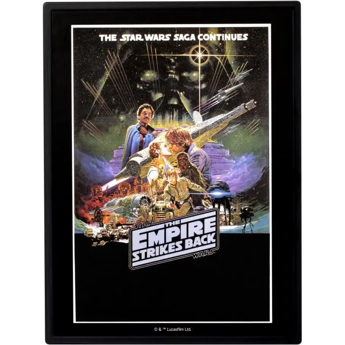 Fandrop Figura Luke vs Darth Vader - Vitrina con escena de culto + mini póster - 18 cm