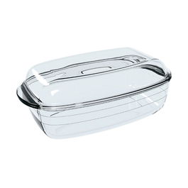 Cacerola Rectangular Tapa Boro Ocuisine Vidrio Ô Cuisine 37,5x22,5x10,6 cm - 4,4+2,3 L