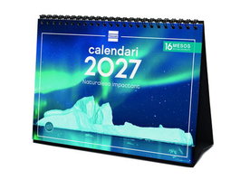 Finocam Calendario de Sobremesa 2027 con Imágenes Mensuales y Espacio para Escribir
