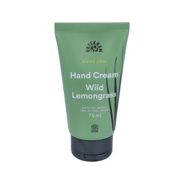 Urtekram Crema de Manos Wild Lemongrass 75ml - Fragancia Cítrica Fresca, Certificado COSMOS ORGANIC, Vegano, No Testado en Animales