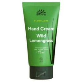 URTEKRAM Crema de Manos Wild Lemongrass 75ml – Certificado COSMOS ORGANIC, Vegana, Hidratante con Citronela y Cítricos
