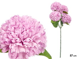 Ibergarden Vara Ramo 5 Pompones Lila 57 cm - Decoración Plástico (Set de 12)