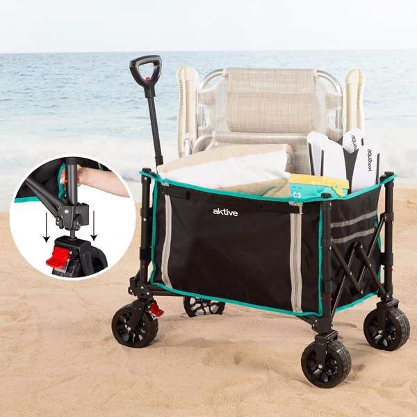 Color Baby Carro Playa Plegable 70X45X95Cm Ruedas 14Cm