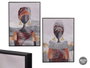 Giftdecor Cuadros Mujer Pendientes Surtidos 50 x 70 cm con Marco Negro (Set de 4)