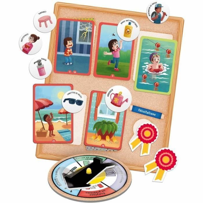 Lisciani Giochi Resolución de problemas - Juego de mesa Habilidades para la vida con tablero ilustrado