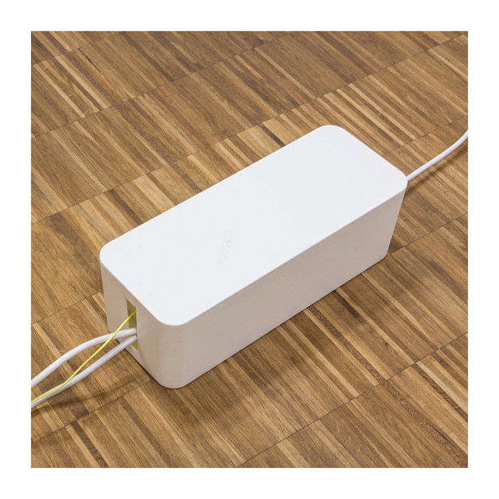 LogiLink KAB0063 Caja de cables Plástico Blanco 407 x 157 x 133,5mm