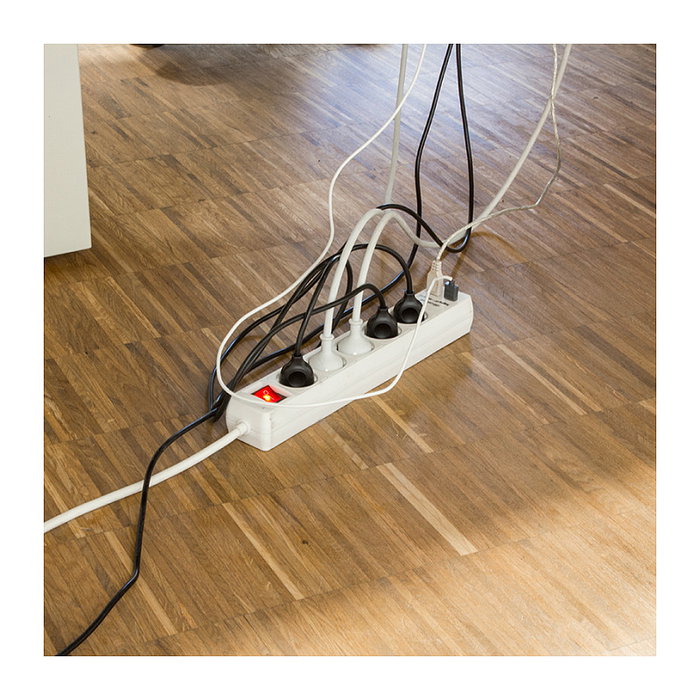 LogiLink KAB0063 Caja de cables Plástico Blanco 407 x 157 x 133,5mm