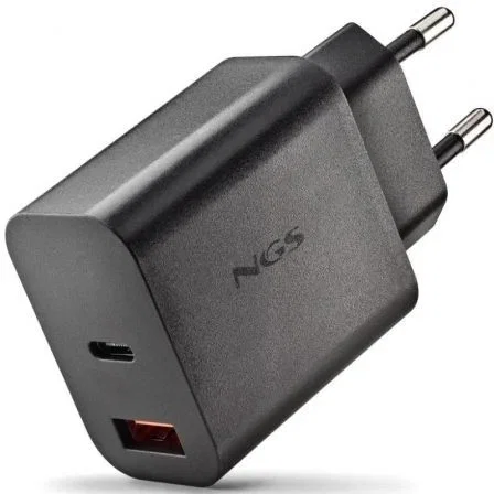 NGS Cargador de pared Era 20W 1xUSB Tipo-C 1xUSB 20W NGS Cargador de pared Era 20W 1xUSB Tipo-C 1xUSB 20W