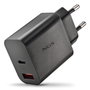 NGS Cargador de Pared GaN ERA20WBLACK 20W USB-C y USB-A Negro