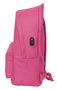 Safta Mochila Doble para Portátil 15,6"+USB Munich Básicos Fucsia 31x44x18 cm