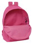 Safta Mochila Doble para Portátil 15,6"+USB Munich Básicos Fucsia 31x44x18 cm