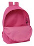 Safta Mochila Doble para Portátil 15,6"+USB Munich Básicos Fucsia 31x44x18 cm