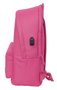 Safta Mochila Doble para Portátil 15,6"+USB Munich Básicos Fucsia 31x44x18 cm