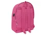 Safta Mochila Munich Basics para Portátil 15,6'' con USB, Fucsia