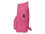 Safta Mochila Munich Basics para Portátil 15,6'' con USB, Fucsia