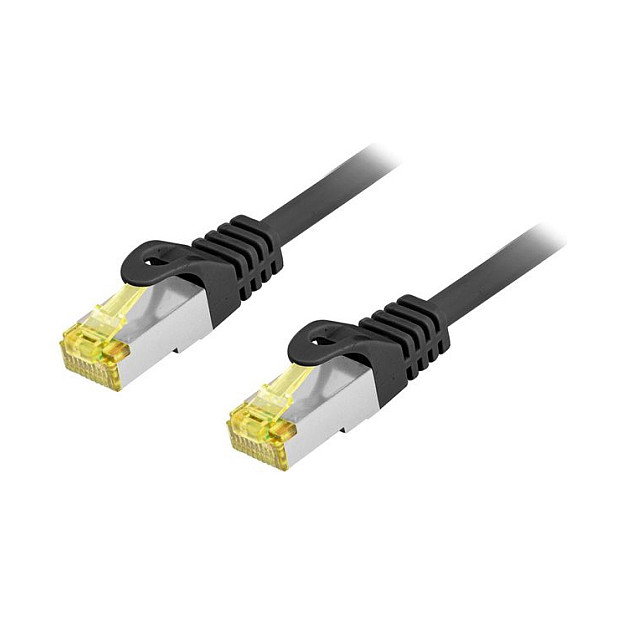 EQUIP Cable de Red Patch Cat6A S/FTP 0.5m RJ45 a RJ45 Negro Exterior - 605107