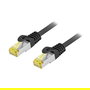 EQUIP Cable de Red Patch Cat6A S/FTP 0.5m RJ45 a RJ45 Negro Exterior - 605107