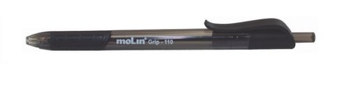 Boligrafo Molin Retractil Negro (Set de 12) Boligrafo Molin Retractil Negro (Set de 12)