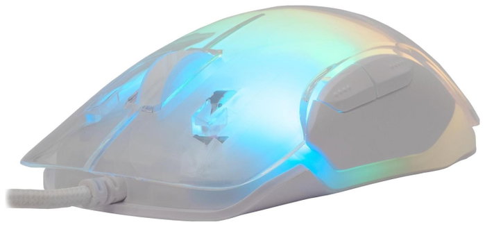 White Shark Mordred Ratón Gaming Láser RGB 12800 dpi Blanco
