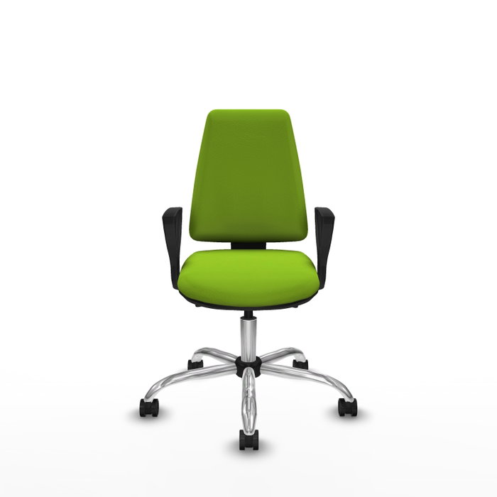 PIQUERAS Y CRESPO Silla de oficina Elche color Pistacho con mecanismo Asincro