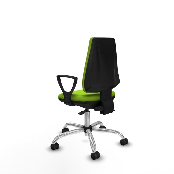 PIQUERAS Y CRESPO Silla de oficina Elche color Pistacho con mecanismo Asincro